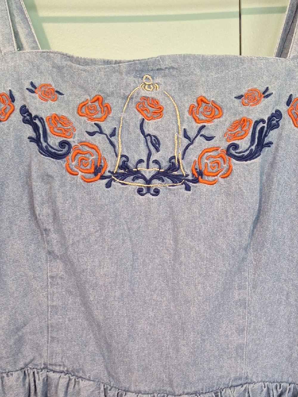Disney Beauty And The Beast Belle Blue Long Dress Size Large - Picture 3 of 7